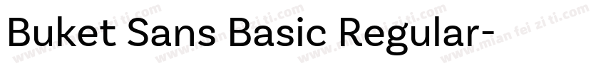 Buket Sans Basic Regular字体转换